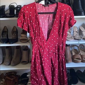 Cute red polka dot dress